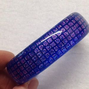 Handmade Dichroic Glass Cuff Bracelet